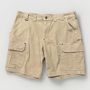 Duluth Shorts‎ Mens 40 Beige Cargo Relaxed Fit Flex Fire Hose Relaxed Work Heavy